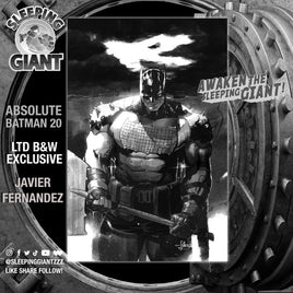 ABSOLUTE BATMAN #20 JAVIER FERNANDEZ BLACK & WHITE EXCLUSIVE VIRGIN VARIANT LTD 1000