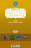 ABSOLUTE BATMAN #21 SANTA FUNG EXCLUSIVE GOLD SPOT FOIL VARIANT LTD 1000