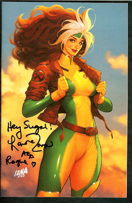 X-MEN #29 DAVID NAKAYAMA VIRGIN SIGNED X-MEN '97 VOICE ACTOR ROGUE LENORE ZANN w/COA