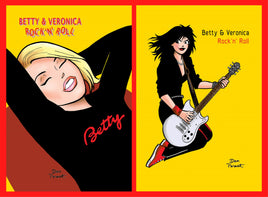 BETTY and VERONICA Friends Forever Rock and Roll #1 Dan Parent Exclusive SETS (Ltd to 200 Sets with COA)