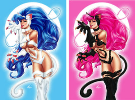 DARKSTALKERS Felicia #1 Elias Chatzoudis Exclusive VIRGIN SET (Limited to 400 Sets with COAs)