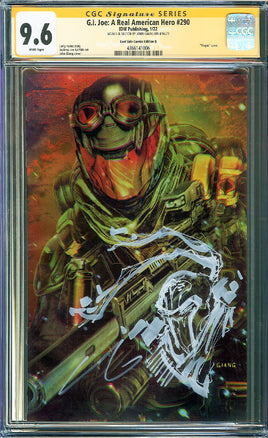 G.I. Joe: A Real American Hero (IDW) #290 (2022) CGC 9.6 NM+ SIGNED John Giang Python Patrol Virgin Variant Limited to 750 IDW Publishing