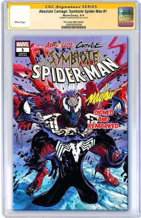 ABSOLUTE CARNAGE SYMBIOTE SPIDER-MAN #1 MIKE MAYHEW EXCLUSIVE ***Available in TRADE DRESS, VIRGIN SET, & CGC*** - Mutant Beaver Comics