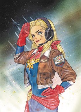 CAPTAIN MARVEL #16 (#150 Legacy) Peach Momoko Exclusive - Mutant Beaver Comics