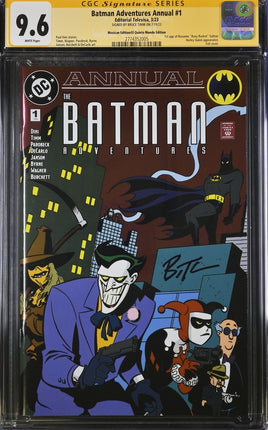 Batman Adventures #1 (2023) CGC 9.6 NM+ SIGNED Bruce Timm SDCC Exclusive Foil Variant (Ltd. 1000) DC Comics