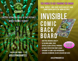 X-RAY VISION - 10 Pack INVISIBLE COMIC BOARDS - Golden Age - 7 1/2"