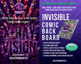 X-RAY VISION - 10 pack INVISIBLE COMIC BOARDS - Silver Age - 7"