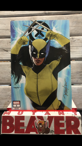 X-MEN #1 Mike Mayhew SIGNED TRADE DRESSS EXCLUSIVE