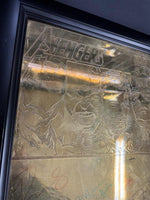 AVENGERS RED CARPET PREMIERE CAST-SIGNED SOLID BRASS PLAQUE 8X SIGNED PSA CERTIFIED