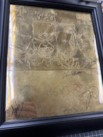 AVENGERS RED CARPET PREMIERE CAST-SIGNED SOLID BRASS PLAQUE 8X SIGNED PSA CERTIFIED