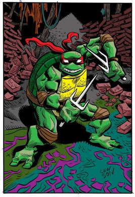 TMNT #146 JIM LAWSON CBNS VIRGIN VARIANT