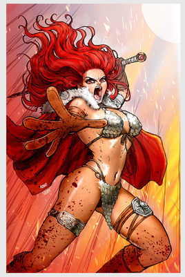 Red Sonja 2023 #3 Unknown Comics Anna Zhuo Exclusive NYCC Bloody Virgin Variant (2023)