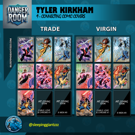 [18 PACK] DANGER ROOM CARD SET HOMAGE CONNECTING COVER COMICS EXCLUSIVE TRADE & VIRGIN BUNDLE TYLER KIRKHAM