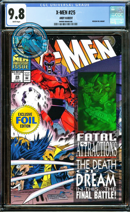 [FOIL] X-MEN #25 ANDY KUBERT EXCLUSIVE MEXICAN FOIL VARIANT [CGC 9.8 BLUE LABEL]