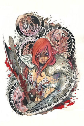 DIENAMITE #1 - Momoko Red Sonja Zombie Virgin Variant