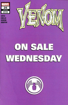 VENOM #26 Cover B (Wednesday Variant) - 1st Appearance of VIRUS - Mutant Beaver Comics