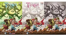 MIGHTY THOR #700 Greg Land EXCLUSIVE SET (3 Covers) - Mutant Beaver Comics