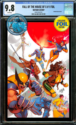 [FOIL] FALL OF THE HOUSE OF X #1 DAVID NAKAYAMA MEGACON 2024 EXCLUSIVE VIRGIN VARIANT [CGC 9.8 BLUE LABEL]