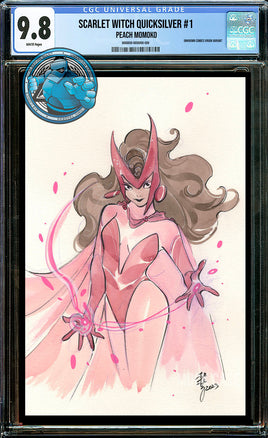 SCARLET WITCH & QUICKSILVER #1 PEACH MOMOKO EXCLUSIVE VIRGIN VARIANT [CGC 9.8 BLUE LABEL]