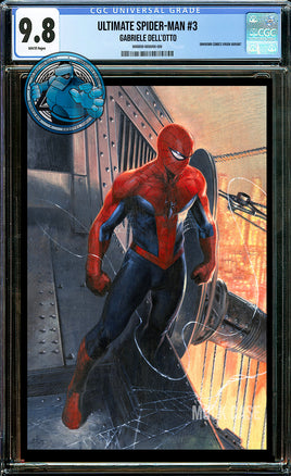ULTIMATE SPIDER-MAN #3 GABRIELE DELL'OTTO EXCLUSIVE VIRGIN VARIANT [CGC 9.8 BLUE LABEL]