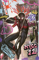 Miles Morales #42 Spider-Man 2022 NYCC Jung-Geun Yoon Exclusive Virgin Variant w/Trish Forstner Slip Cover